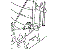 Noah With Lions Coloring Pages 7 Com