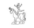 Circus Horse man