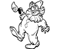 Circus Clowns Coloring Page 23
