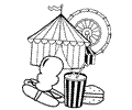 Circus Clowns Coloring Page 40