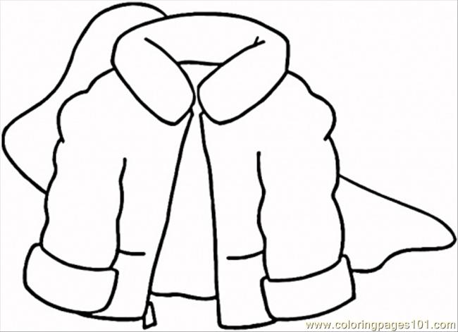 Coloring Pages Winter Coat (Entertainment > Clothing) - free printable ...