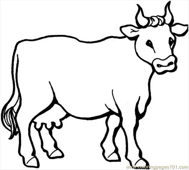 c is for cow coloring pages - photo #36
