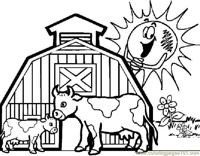 dairy cows coloring pages - photo #14
