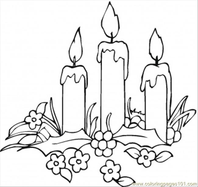 candlestick coloring page