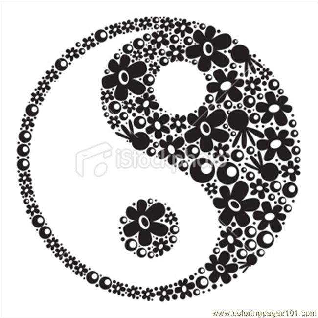 yin and yang coloring pages - photo #36