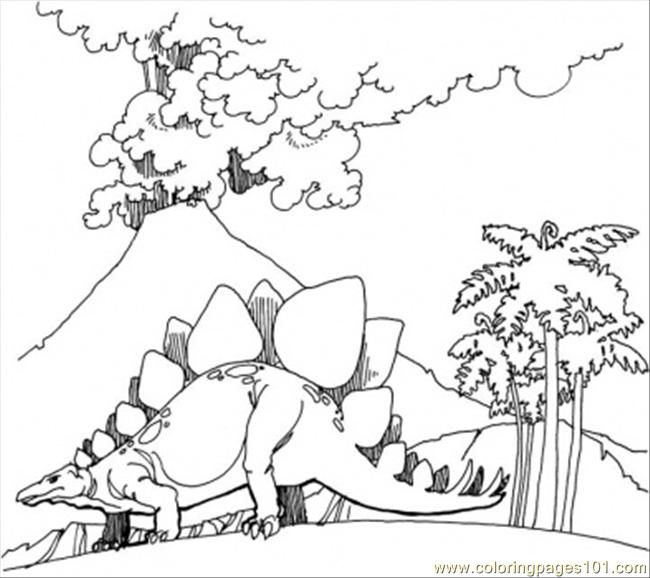 coloring pages volcano - photo #42
