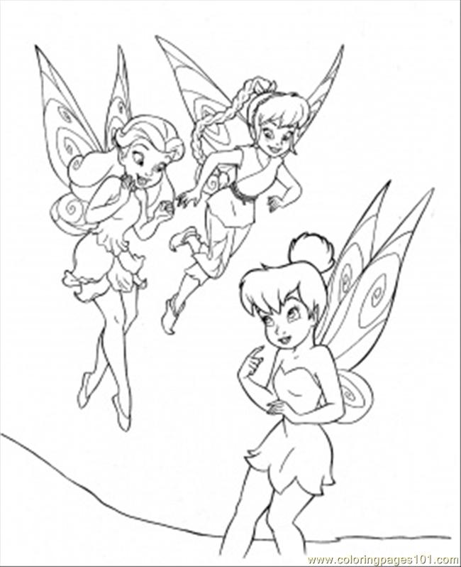 coloring pages tinkerbell and friends. Color this Page Online! free