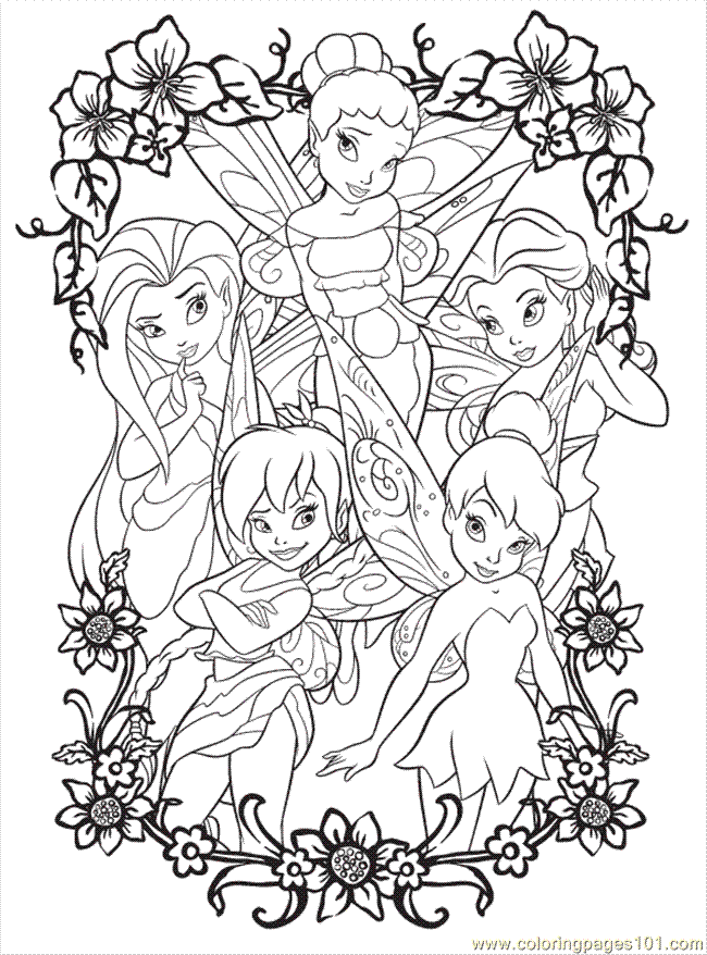 fairy disney coloring pages - photo #13