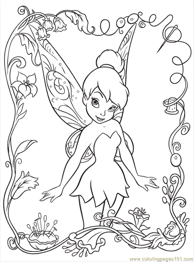 fairy coloring pages disney - photo #15