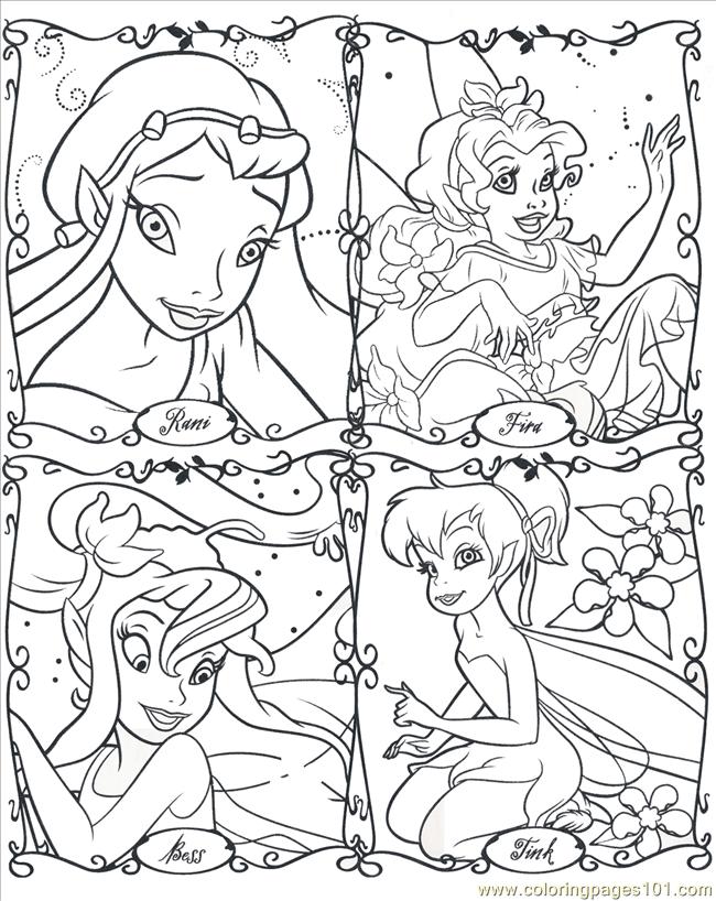 fairie cartoon coloring pages - photo #35