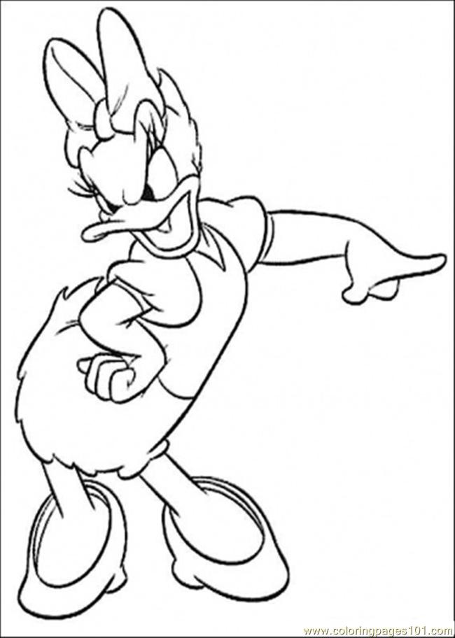 Coloring Pages Deasy Angry (Cartoons > Donald Duck) - free printable
