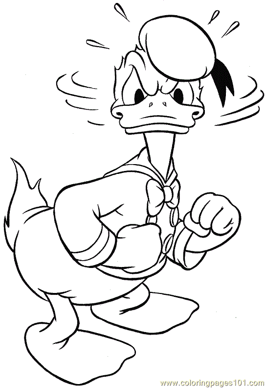 Donald Duck Coloring Page 02