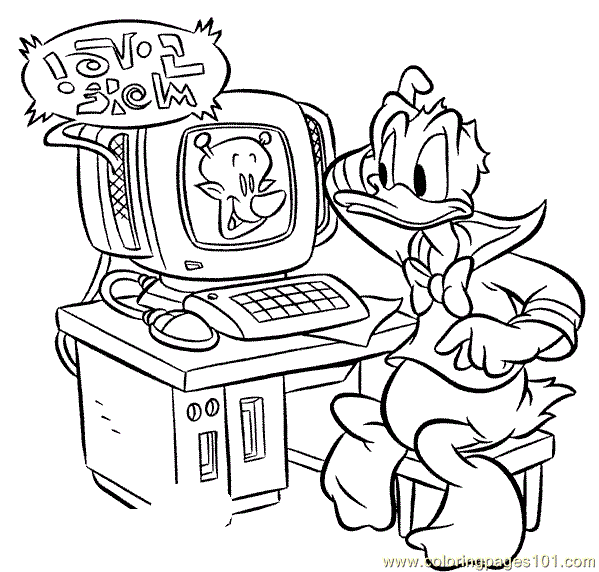 Donald Duck Coloring Page 24