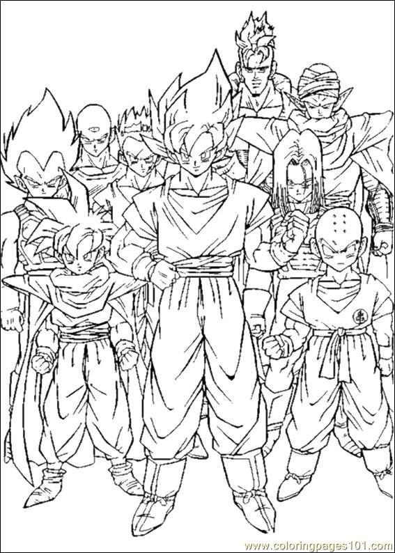 Free+dragon+ball+z+kai+coloring+pages