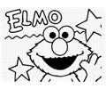 Elmo Coloring Pages Med