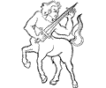 Centaur Coloring Page 04
