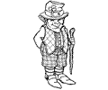 Magic Wizard Witch Coloring Page 12