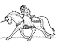 Queen King Princess Coloring Page 07