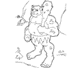 Troll Giant Coloring Page 07