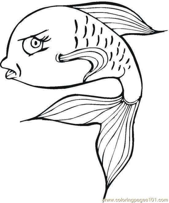 Coloring Pages Fish (16) (Animals > Fishes) - free printable coloring