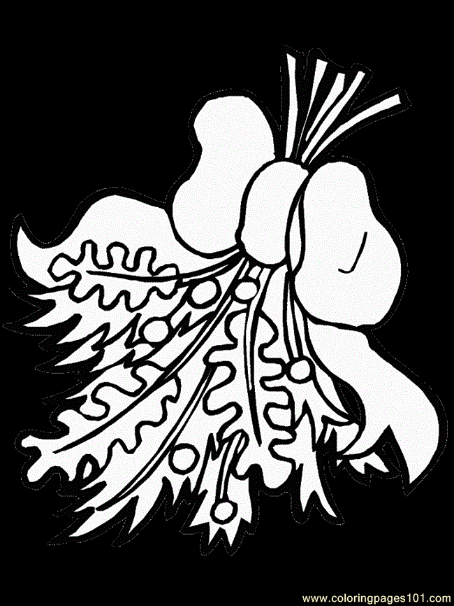 Flower Coloring Pages Mistletoe1