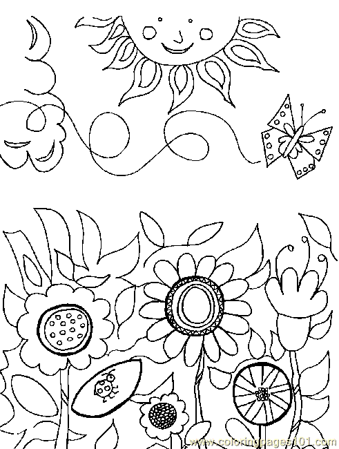 Flower Coloring Page 07