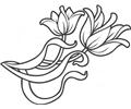 Oration Flowers Coloring Page