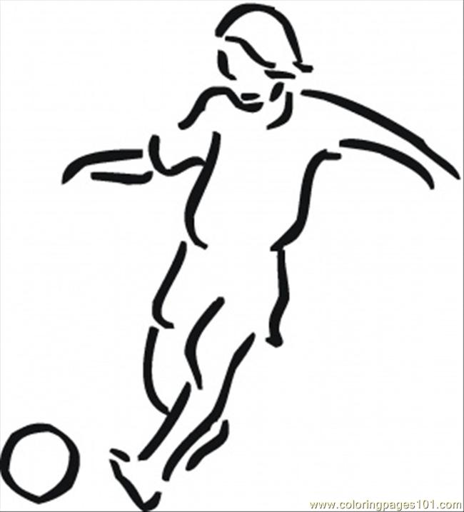 Girl Plays Football