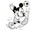 Mickey Mouse Football Coloring Pages 7 Com