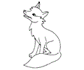 Zorro fox luking up
