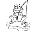 Frog Coloring Page 06