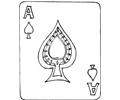 93 Spades Ace Coloring Page