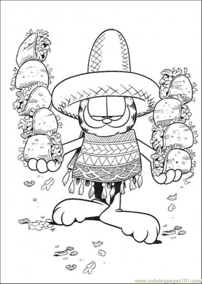 taco coloring pages for kids - photo #41