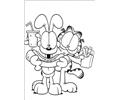Garfield And Oddie Are Eating