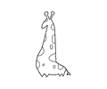 Funny giraffe