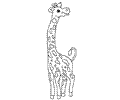 Giraffe Coloring Page 10