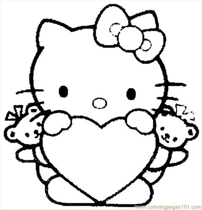 Free Hello Kitty Pics. Coloring Pages Hello Kitty 04