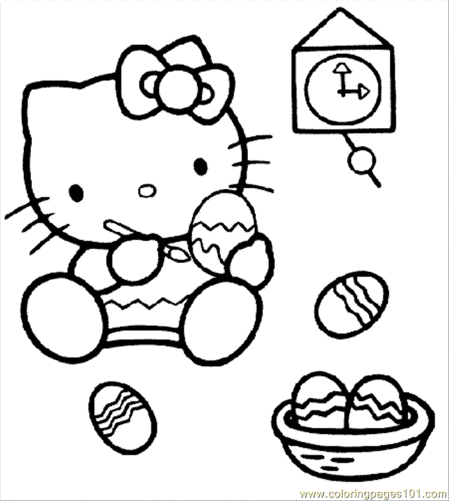 Coloring Pages Hello Kitty Coloring Page 12 (Cartoons > Hello Kitty