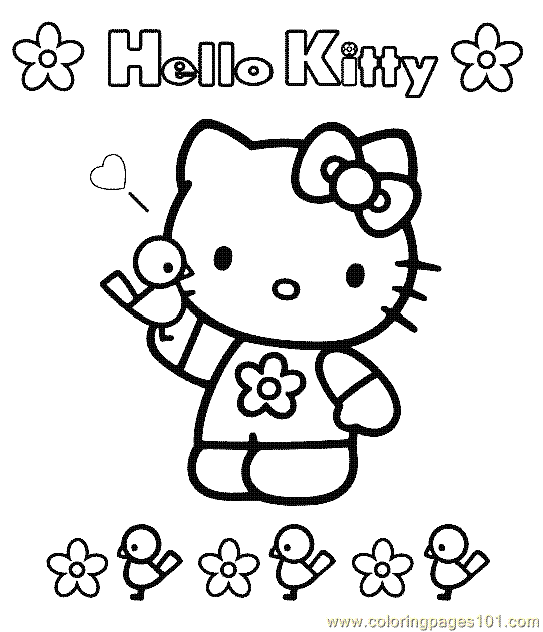 Coloring Pages Kitty8 (Cartoons > Hello Kitty) - free printable
