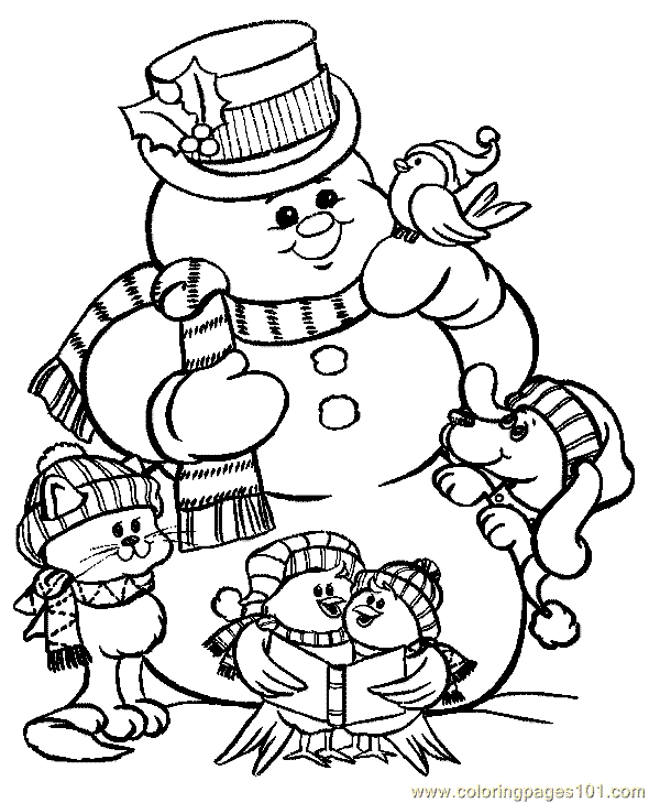 xmas coloring pages free - photo #32