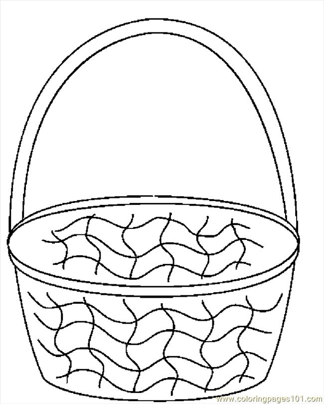 easter baskets coloring pages - photo #4