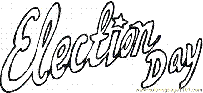 Coloring Pages Election Day 3 Entertainment Holidays Free 