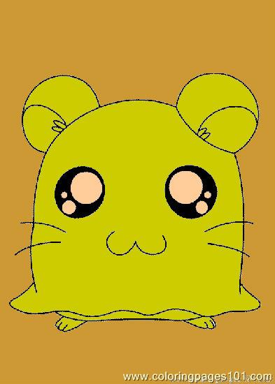 Coloring Pages Hamtaro Coloring Page 07 Cartoons gt; Horton  free 