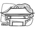 Chinese House Coloring Page