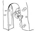 N Haunted House Coloring Page
