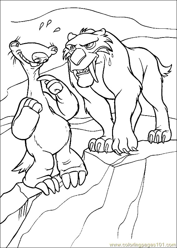 ice age coloring pages - photo #20