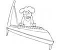 Old Grandma Is Playing Piano