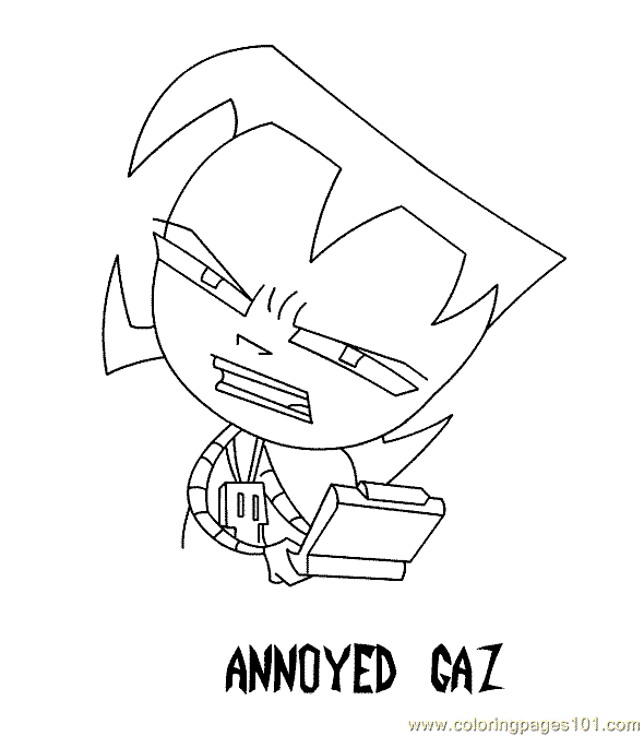 Coloring Pages Invader Zim Coloring Page 02 (Cartoons > Invader Zim