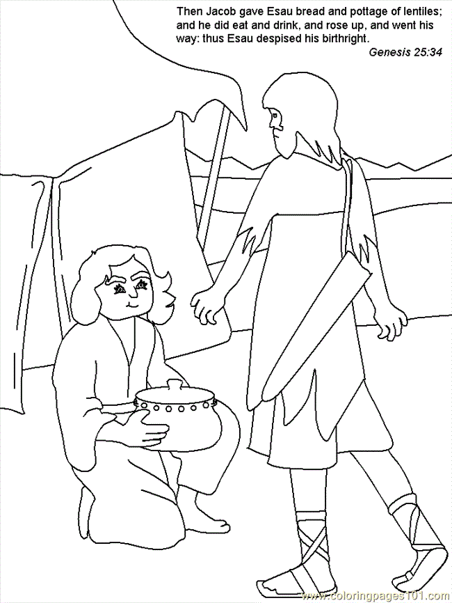 jacob and rachel coloring pages - photo #49