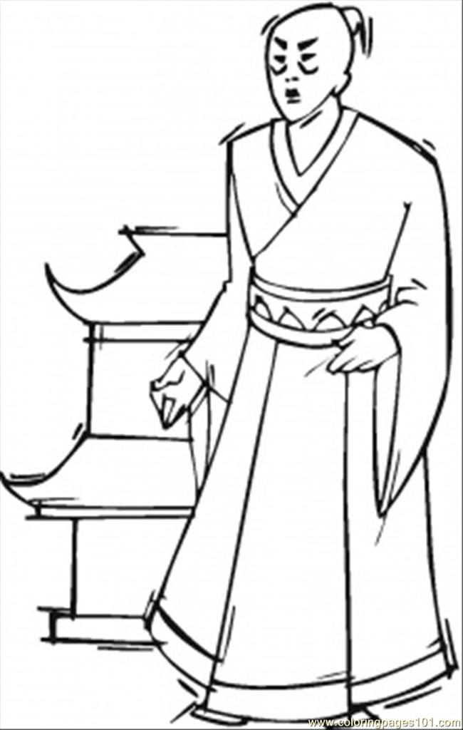 Coloring Pages Japanese Man (Countries > Japan) - free printable